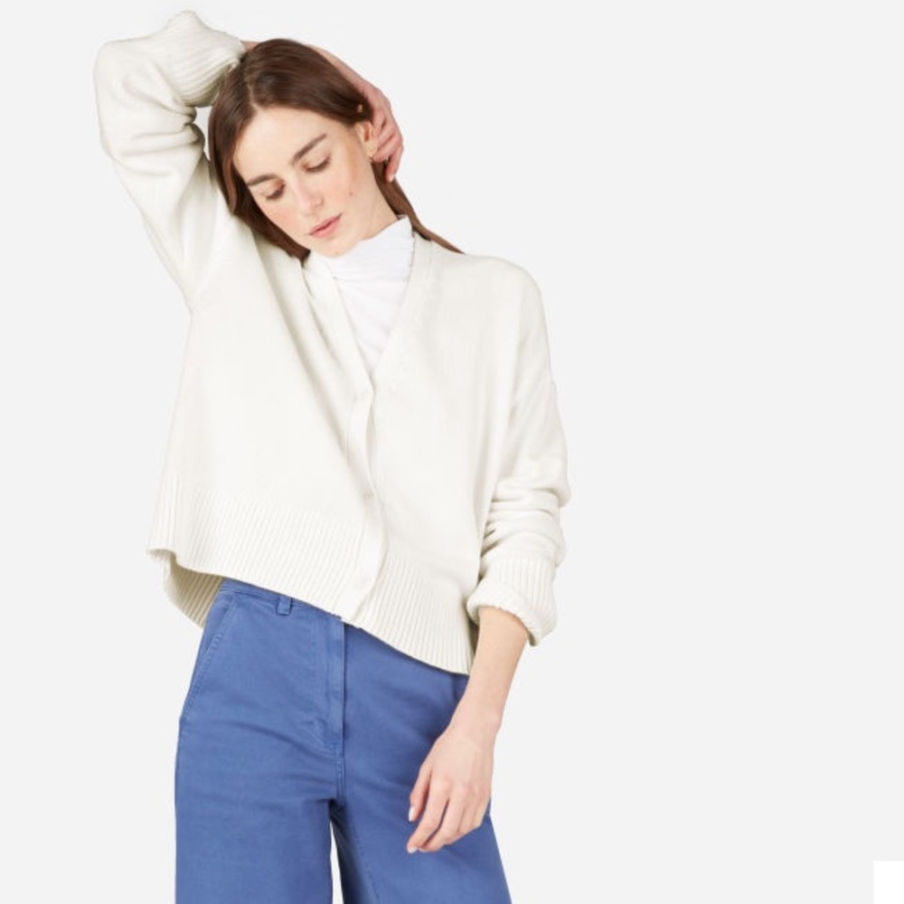 Everlane Soft Cotton Square Cardigan